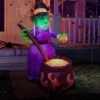 Halloween Large Witch With Cauldron Inflatable (6 Ft) -Joiedomi 1 2 58fd6aae 9c16 4580 bc2a 5d9c169a89b2