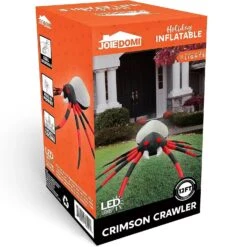 Joiedomi 12ft Long LEDs Halloween Inflatable Spider -Joiedomi 12ftLongLEDsHalloweenInflatableSpider 2
