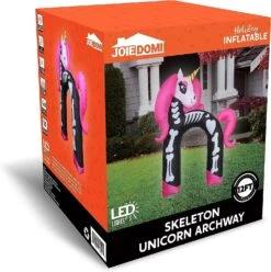 Joeidomi 12ft Rainbow Skeleton Unicorn Arch LED Halloween Inflatable -Joiedomi 12ftRainbowSkeletonUnicornArchLEDHalloweenInflatable 8