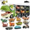 Joiedomi 13Pcs Dinosaur Transport Carrier Truck With Mini Dino Car Set -Joiedomi 13Pcs Dinosaur Transport Carrier Truck with Mini Dino Car Set 7 1