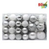 50 Pcs Christmas Ornaments Silver & White -Joiedomi 1 3
