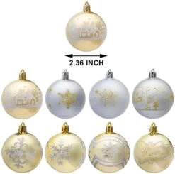 Christmas Ornaments Ball (Gold & Silver), 40 Pcs 11 Christmas Ornaments Ball (Gold & Silver), 40 Pcs -Joiedomi 26 75848c0b d3ad 44c2 a517 980917f5de9c