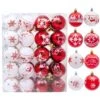 Christmas Ornaments Ball (Red&White), 40 Pcs 2 Christmas Ornaments Ball (Red&White), 40 Pcs -Joiedomi 2 2