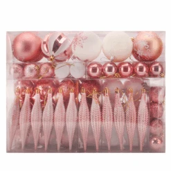 Blue & White Christmas Ornaments, 133 Pcs