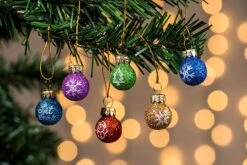 Mini Glitter Glass Patterned Balls Ornaments, 36 Pcs -Joiedomi 34 51962e6f e22c 4118 ad50 91f1cd62e4a3