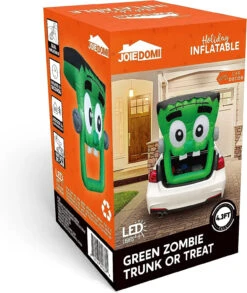 4.3ft Halloween Inflatable Green Face Zombie Trunk Or Treat -Joiedomi 4.3ftHalloweenInflatableGreenFaceZombieTrunkOrTreat 8