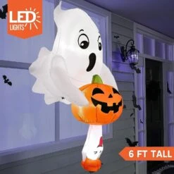 Joiedomi 4.5 FT Halloween Inflatable Ghost Broke Out From Window -Joiedomi 4.5 FT Halloween Inflatable Ghost Broke Out from Window 2