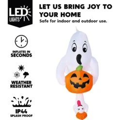 Joiedomi 4.5 FT Halloween Inflatable Ghost Broke Out From Window -Joiedomi 4.5 FT Halloween Inflatable Ghost Broke Out from Window 3
