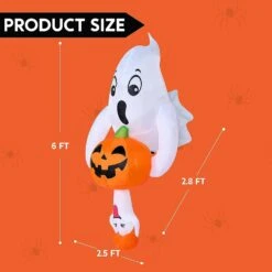Joiedomi 4.5 FT Halloween Inflatable Ghost Broke Out From Window -Joiedomi 4.5 FT Halloween Inflatable Ghost Broke Out from Window 5