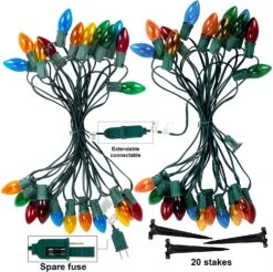 Christmas Multicolored Pathway Marker String Lights - 24pcs 17 Christmas Multicolored Pathway Marker String Lights - 24pcs -Joiedomi 47 4953af66 8c15 4fa7 bfdf 119d181f151c