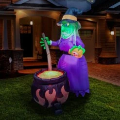 Halloween Large Witch With Cauldron Inflatable (6 Ft) -Joiedomi 4 1 70a365d4 4e4f 462d 9a1a 0f2f2a5c61e2