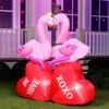 5FT Tall LED Lights Flamingos Couple Valentines Day Holiday Inflatable Decoration -Joiedomi 5 ft Tall Flamingos Couple 5 result