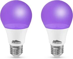9W LED Black Light Bulb, 2 Packs