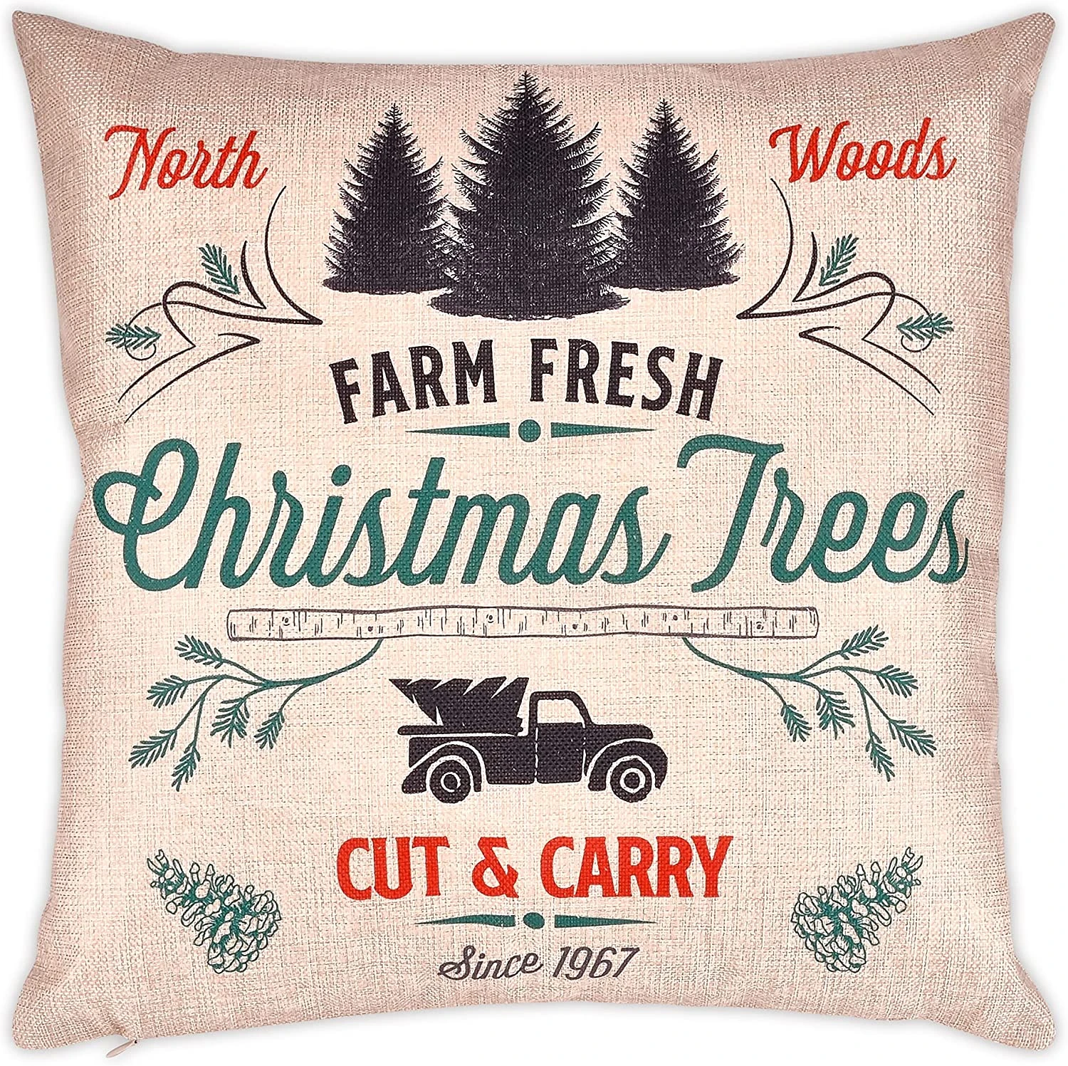 Christmas Buffalo Pillow Covers 7 Christmas Buffalo Pillow Covers - Image 5