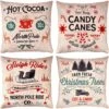 Christmas Pillow Covers, 4 Pcs -Joiedomi 56 7d104748 7690 40a2 82f2 c87cee2bffcd