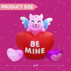 Tall Kitty On Hearts Valentine Inflatable (5ft) 14 Tall Kitty On Hearts Valentine Inflatable (5ft) -Joiedomi 5ft Tall Kitty on Hearts Valentines Inflatable 5 result