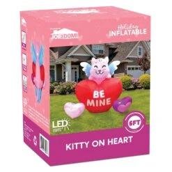 Tall Kitty On Hearts Valentine Inflatable (5ft) 17 Tall Kitty On Hearts Valentine Inflatable (5ft) -Joiedomi 5ft Tall Kitty on Hearts Valentines Inflatable 8 result