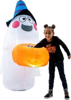 5ft Halloween Ghost With Candy Basket 11 5ft Halloween Ghost With Candy Basket -Joiedomi 5ftHalloweenGhostwithCandyBasket 3