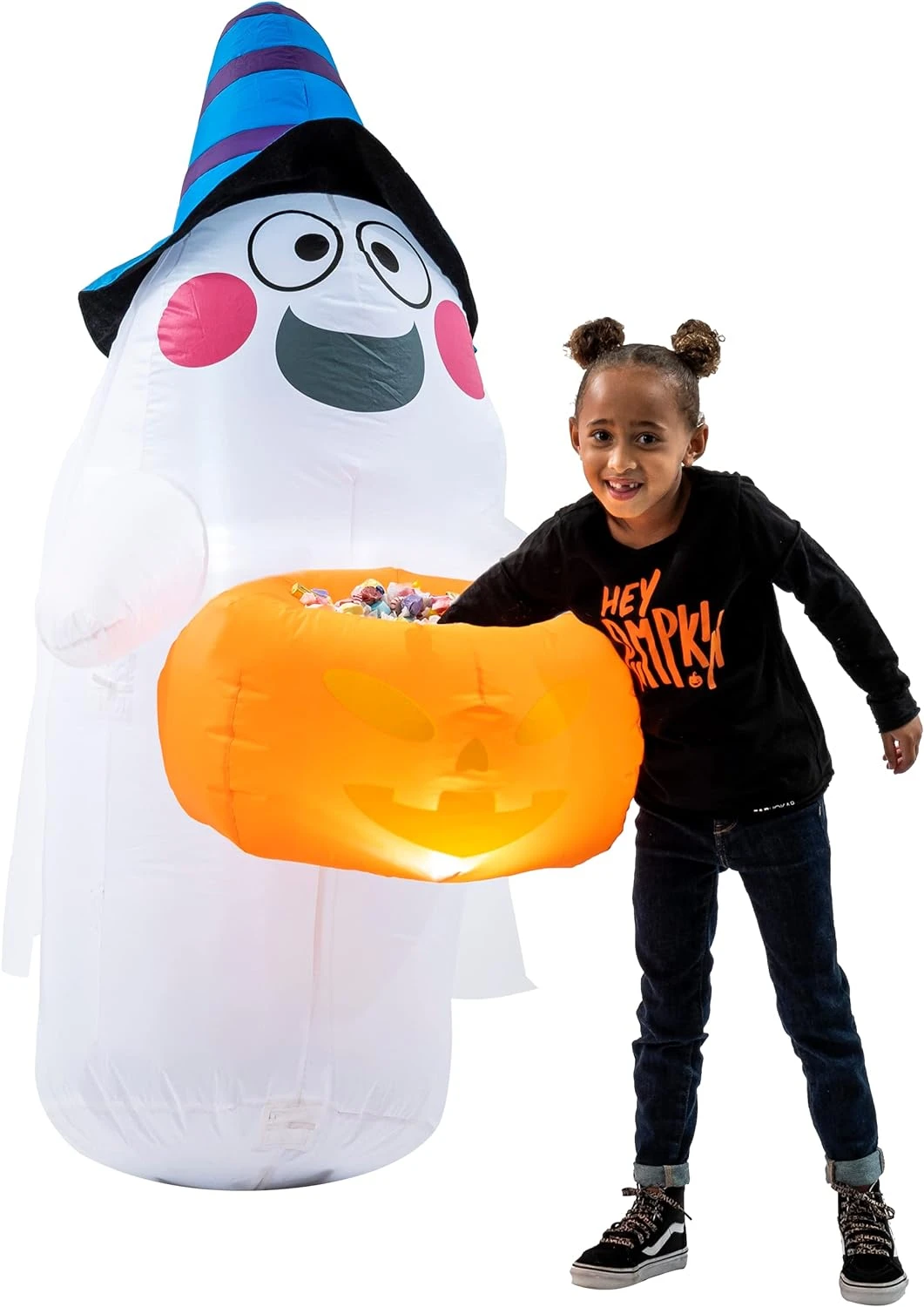 5ft Halloween Ghost With Candy Basket 5 5ft Halloween Ghost With Candy Basket - Image 3