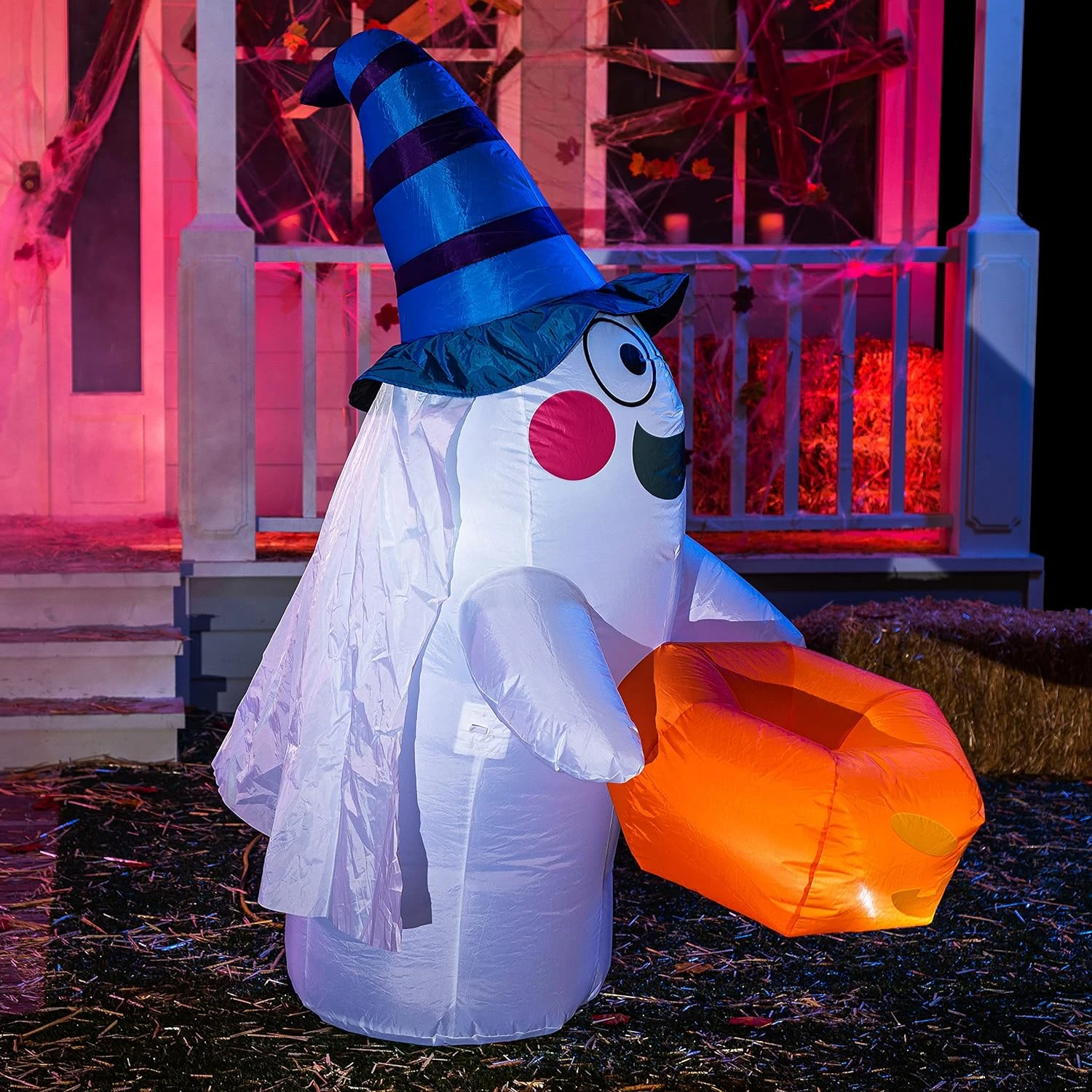 5ft Halloween Ghost With Candy Basket 7 5ft Halloween Ghost With Candy Basket - Image 5