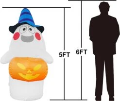 5ft Halloween Ghost With Candy Basket 14 5ft Halloween Ghost With Candy Basket -Joiedomi 5ftHalloweenGhostwithCandyBasket 6