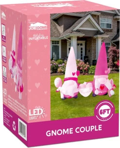 6FT Tall Inflatable Valentines Day Couple LED Lighted Decoration -Joiedomi 6 ft Tall Gnomes Couple 2 result