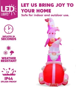 6 FT Tall Inflatable Stacking Gnomes With LED Lights -Joiedomi 6 ft Tall Stacking Gnomes 5 result