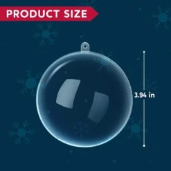 16Pcs Clear Plastic Ball Ornaments 3.94in -Joiedomi 610P09J CtL. AC SL1500