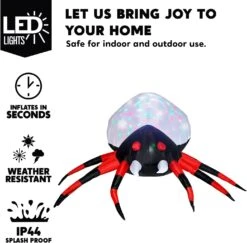 Tall Projection Kaleidoscope White Spider Inflatable (4 Ft) -Joiedomi 619WFyXB0XL. AC SL1500