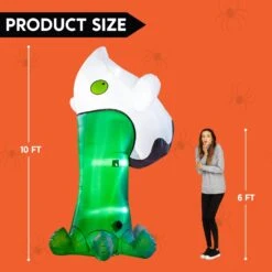 10 FT Tall Halloween Inflatable Throwing Up Ghost 14 10 FT Tall Halloween Inflatable Throwing Up Ghost -Joiedomi 61ApM5tJcTL. AC SL1500