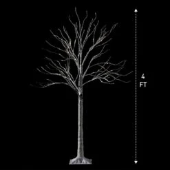 4ft White Birch Tree Decoration With 64 LED Lights -Joiedomi 61GYVba9jzL. AC SL1500