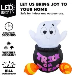 5ft Halloween Inflatable Ghost Stuck In Cauldron 12 5ft Halloween Inflatable Ghost Stuck In Cauldron -Joiedomi 61HRsSGAxYL. AC SL1500