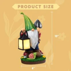 Gnome Statue With Solar LED Lights, Hanging Lantern -Joiedomi 61JVuHg32ZL. AC SL1500