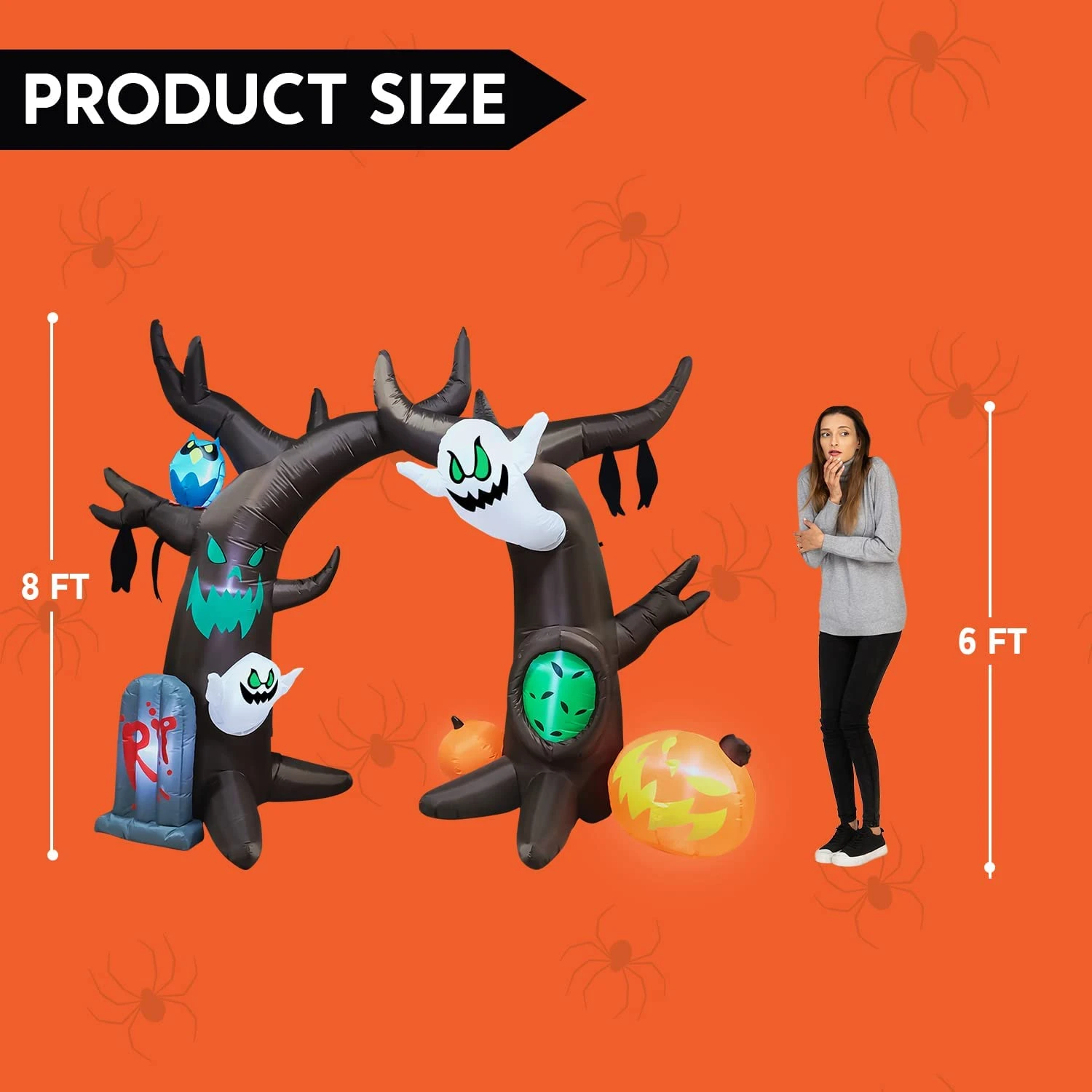 Jumbo Scary Tree Archway Inflatable (8 Ft) 7 Jumbo Scary Tree Archway Inflatable (8 Ft) - Image 5
