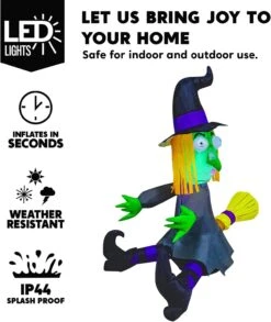 Tall Crashing Witch Into Tree Inflatable (4 Ft) -Joiedomi 61LxSOdmBHL. AC SL1500