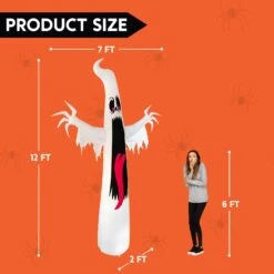 12 Ft Tall Giant Ghost Halloween Inflatable -Joiedomi 61S1yrJAbzL. AC SL1500