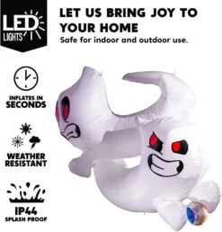 5ft 2 Halloween Ghost Fighting For Candy -Joiedomi 61TymIQrvhL. AC SL1500