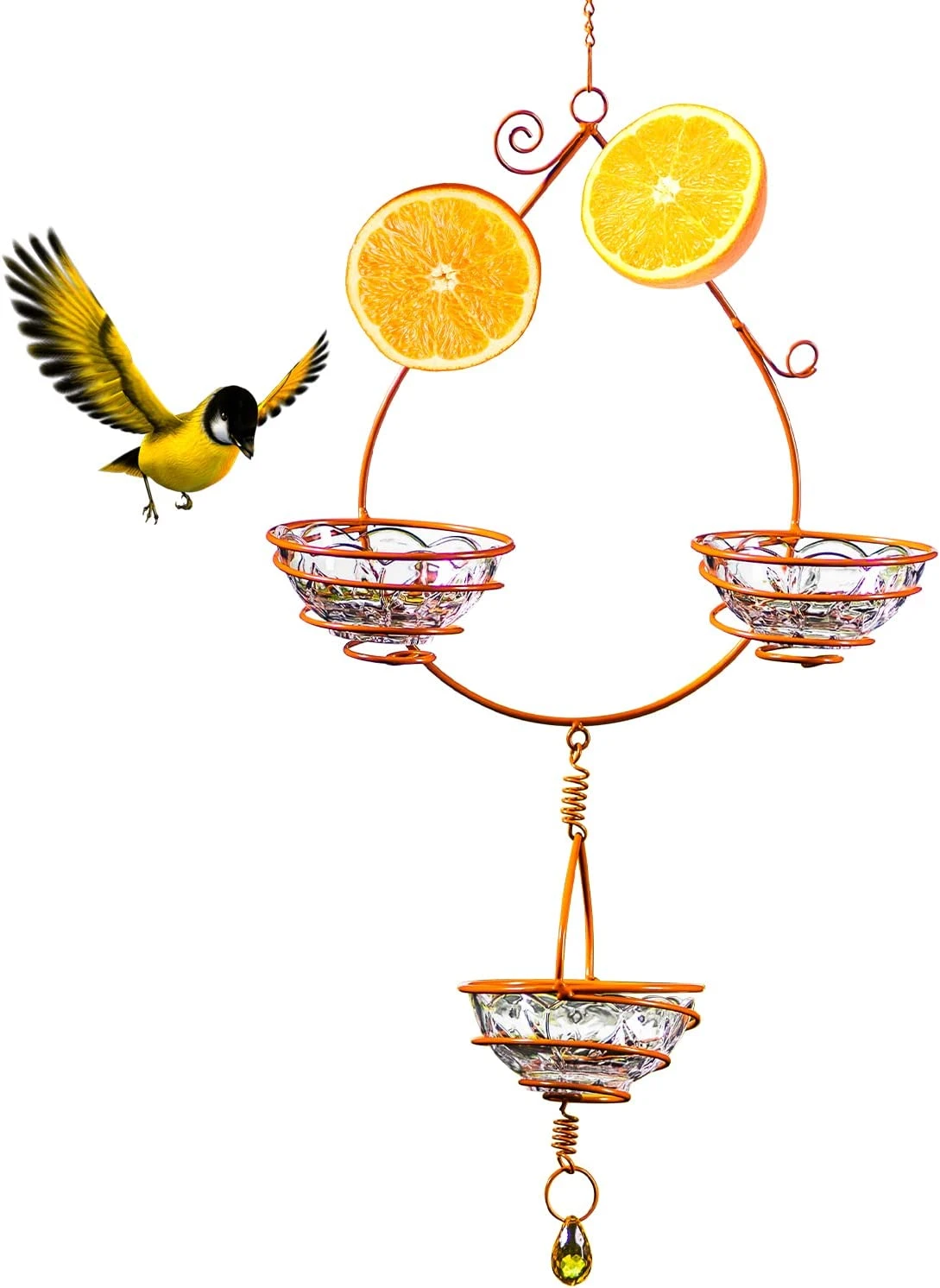 Oriole Hanging Metal Bird Feeder 3 Oriole Hanging Metal Bird Feeder