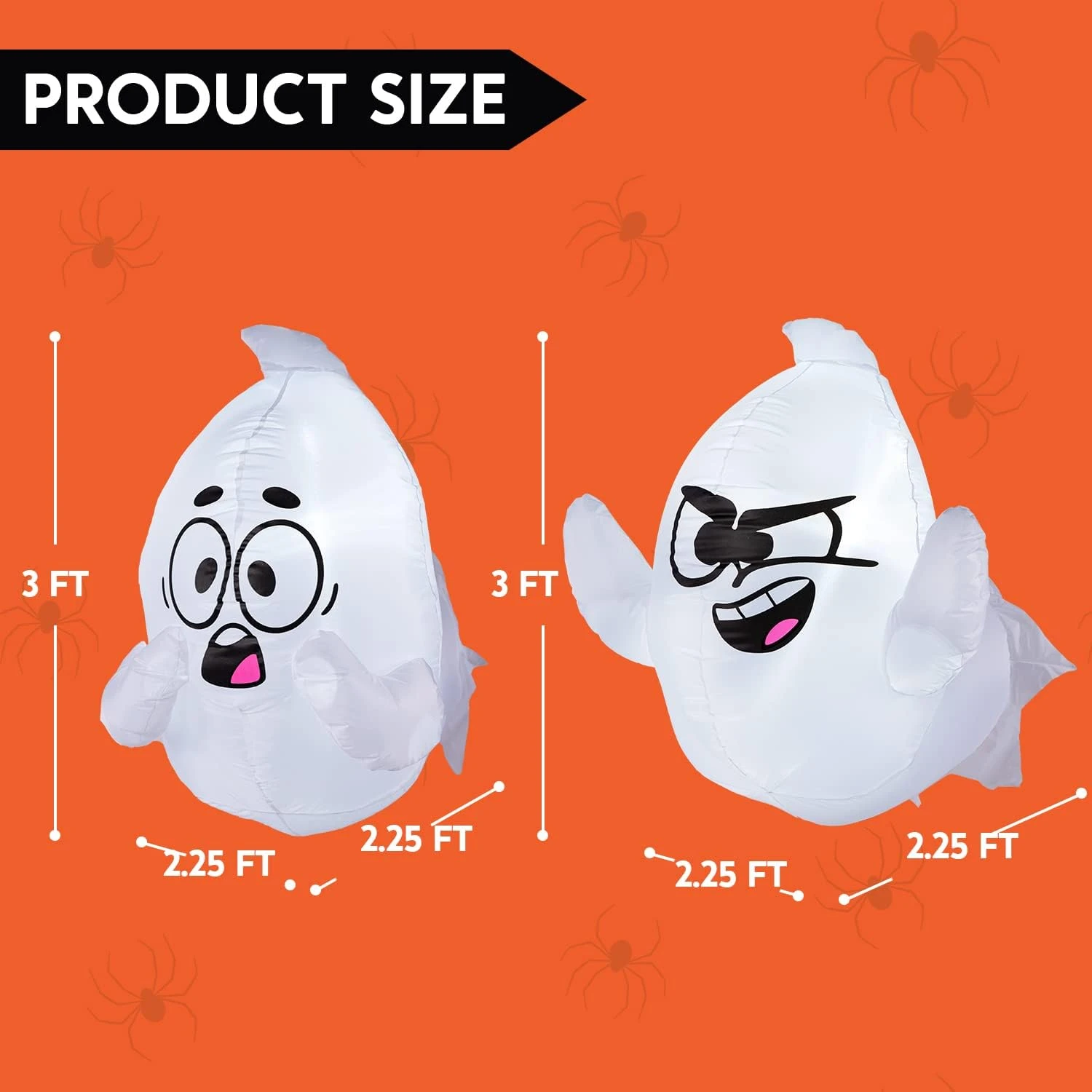 2.6 Ft. Tall Naughty Window Ghost Inflatable (2pcs) 7 2.6 Ft. Tall Naughty Window Ghost Inflatable (2pcs) - Image 5