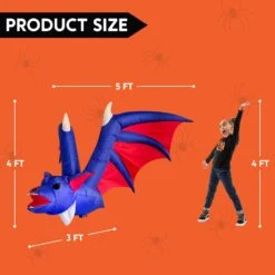 4ft Halloween Inflatable Hanging Giant Bat -Joiedomi 61auUiu7S9L. AC SL1500