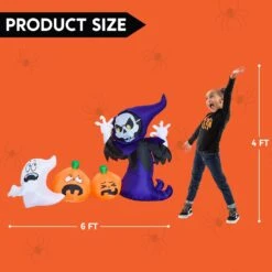 6ft Halloween Inflatable Ghost Grim Reaper -Joiedomi 61bBoIeACSL. AC SL1500
