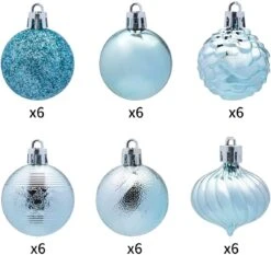 1.57" Baby Blue Christmas Ball Ornaments 36Pcs -Joiedomi 61iftXTJOcL. AC SL1200