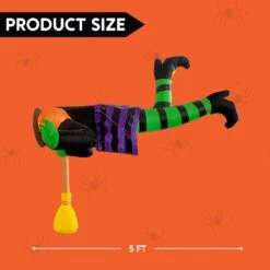 5ft Halloween Inflatable Crashing Witch Stuck In Tree Hole 14 5ft Halloween Inflatable Crashing Witch Stuck In Tree Hole -Joiedomi 61jcCFvdNOL. AC SL1500