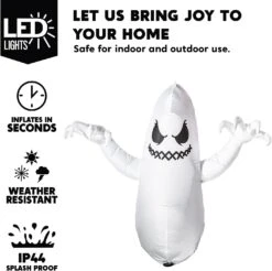 5ft Halloween Inflatable Hanging Boogie Ghost -Joiedomi 61jm8CLiTFL. AC SL1500
