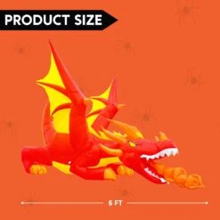 6ft Inflatable Sitting Fire Dragon -Joiedomi 61l29Q65PkL. AC SL1500