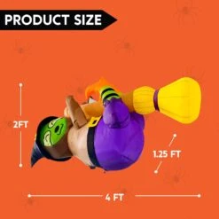 4 Ft Halloween Long Inflatable Witch Sloth -Joiedomi 61n7J0JhlbL. AC SL1500