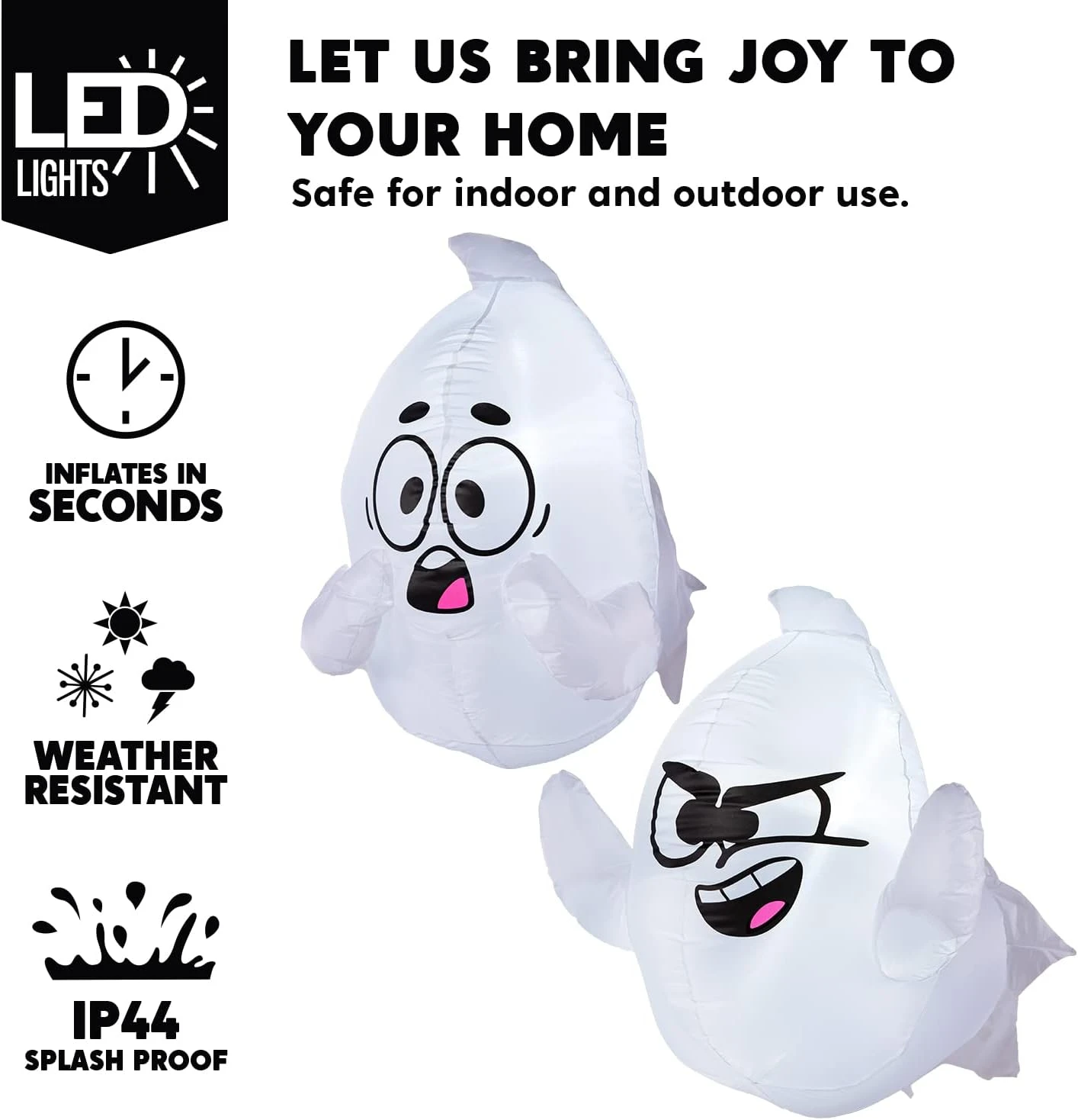 2.6 Ft. Tall Naughty Window Ghost Inflatable (2pcs) 5 2.6 Ft. Tall Naughty Window Ghost Inflatable (2pcs) - Image 3