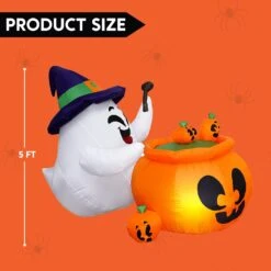 5ft Halloween Ghost Cooking Poison Soup Inflatable -Joiedomi 61qtkofyE9L. AC SL1500