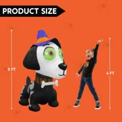 5ft Witch Hat Skeleton Dog -Joiedomi 61rE1uQBzTL. AC SL1500