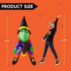 4ft Halloween Inflatable Witch Hanging On Branch -Joiedomi 61rUUq8C4wL. AC SL1500